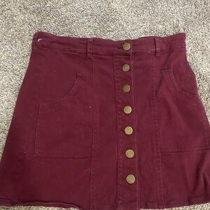 Altar’d State Maroon Skirt